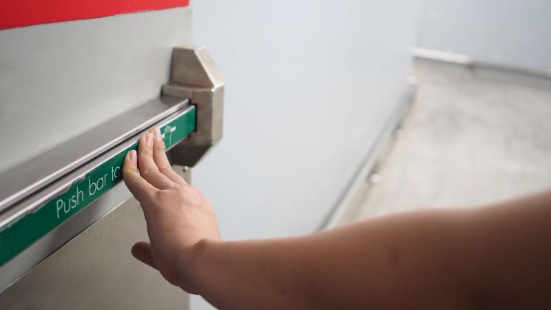 Exterior View of Exit Door