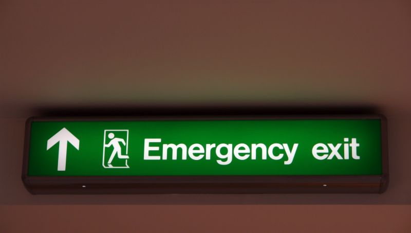 Emergency Exit Sign
